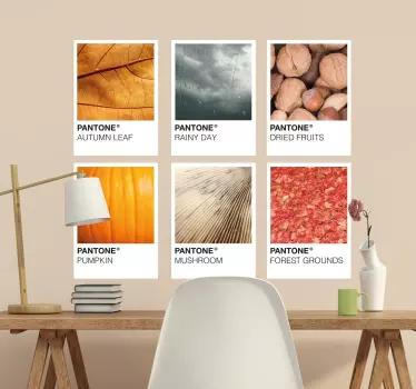 Muursticker Herfst Patronen - TenStickers