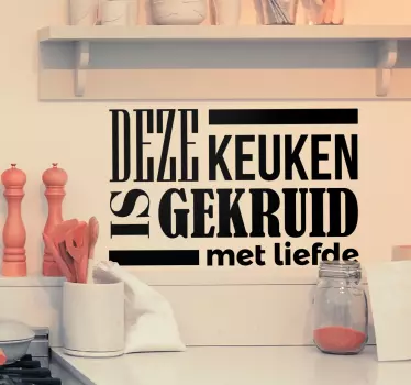 Muursticker keuken gekruid - TenStickers