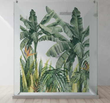 Muursticker kinderkamer elegante tropische bomen - TenStickers