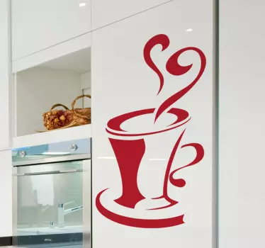 Muursticker Koffie Keuken - TenStickers