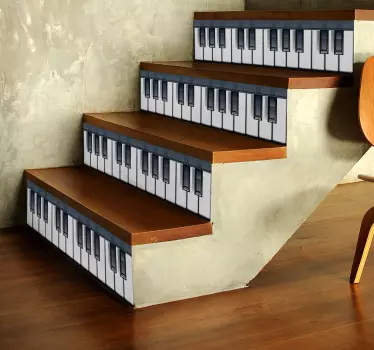 Trap sticker pianotoetsen - TenStickers