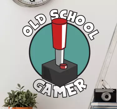 Muursticker Old School Gamer - TenStickers
