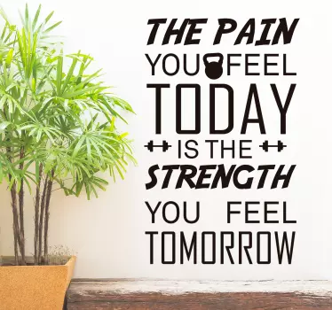 Muursticker pain today - TenStickers