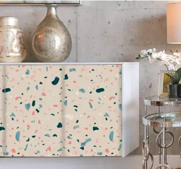 Muursticker patroon abstract terrazzo motief - TenStickers