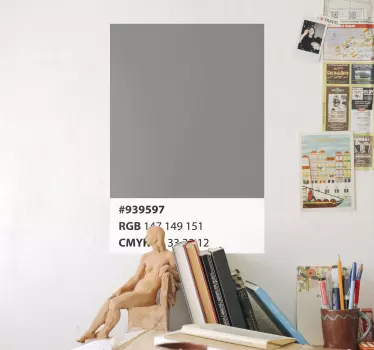 Muursticker patroon kleurencode weergave - TenStickers