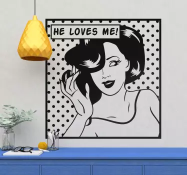 Muursticker popart - TenStickers