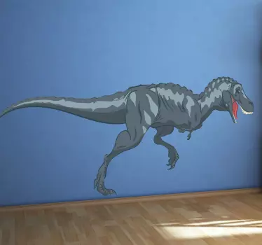 Muursticker Rennende Dinosaurus - TenStickers