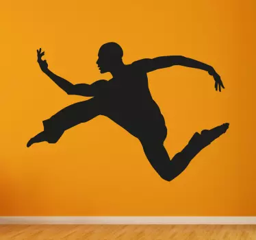 Muursticker Silhouet Dansend - TenStickers