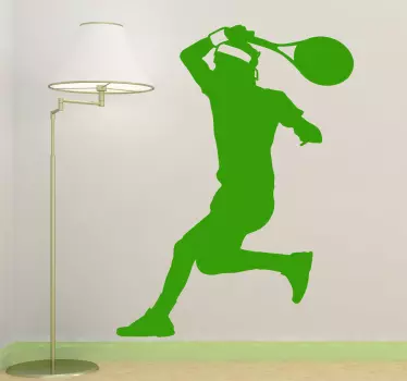 Muursticker silhouet tennissen voorhand - TenStickers
