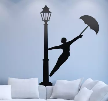 Muursticker Singing in the rain - TenStickers