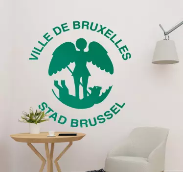 Muursticker stad Brussel - TenStickers