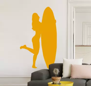 Muursticker Surfster - TenStickers