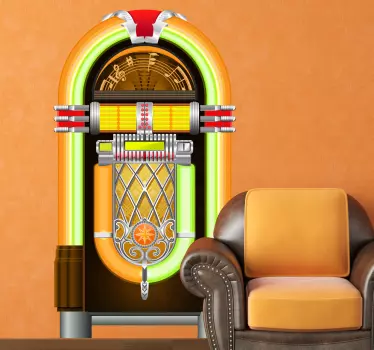 Muursticker Vintage Jukebox - TenStickers