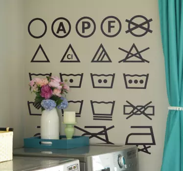 Muursticker was pictogrammen - TenStickers