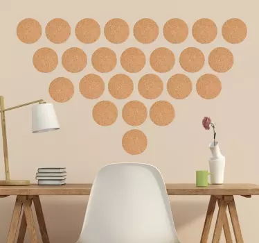 Muurstickers slaapkamer Kunststof kurk muursticker - TenStickers