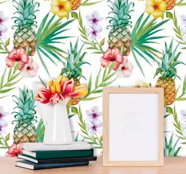 Fruit sticker ananas tekeningen - TenStickers