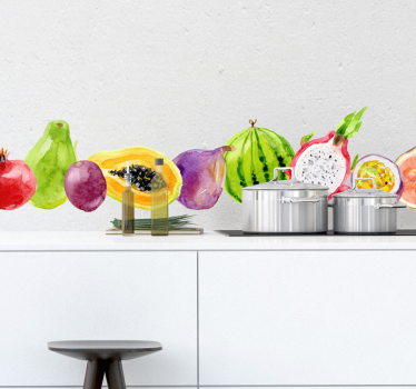 Fruit sticker tropische vruchten - TenStickers