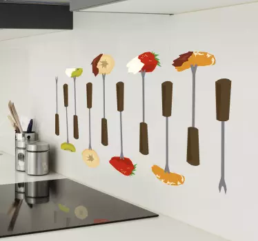 Voedsel stickers keuken - TenStickers