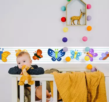 Dieren muursticker vlinders - TenStickers