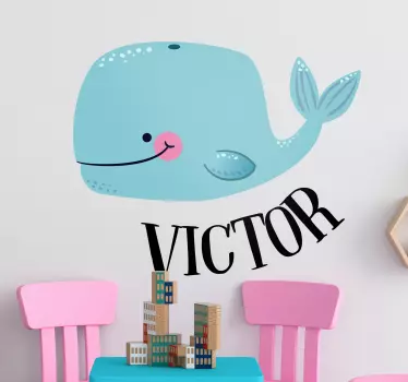 Muurstickers dieren walvis - TenStickers