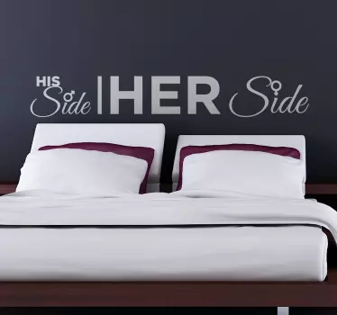 Ornament muursticker His & her side - TenStickers