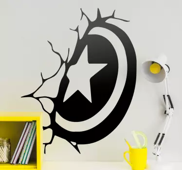 Muursticker kinderkamer captain america - TenStickers