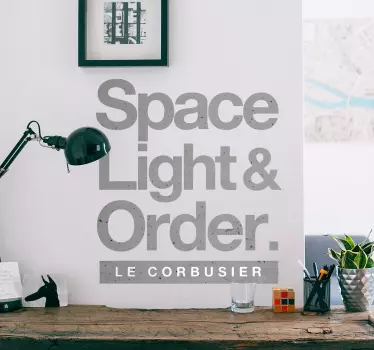 Tekst stickers Le Corbusier - TenStickers