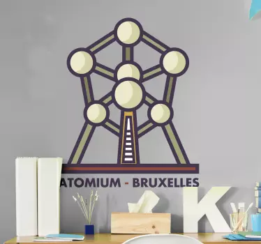 Muurdecoratie stickers Atomium Brussel - TenStickers