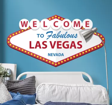 Muurstickers tekst Las vegas - TenStickers