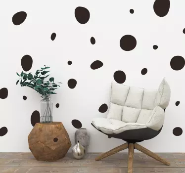 Set van 36 stickers dalmatiers stippen - TenStickers