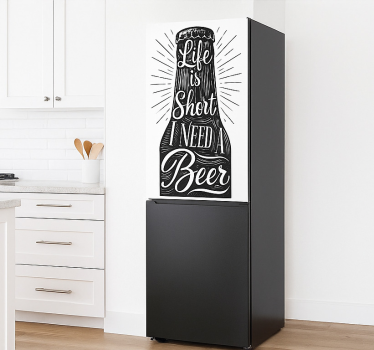Natuur bladdecoratie koelkast sticker - TenStickers