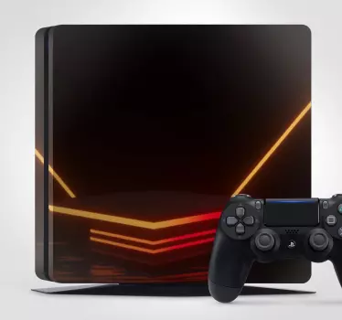 Neonlichtpatroon ps4 sticker - TenStickers