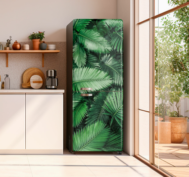 Palmbladeren Koelkast sticker - TenStickers