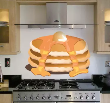 Pannenkoek met stroop sticker - TenStickers