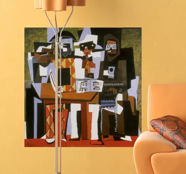 Picasso kubisme sticker - TenStickers
