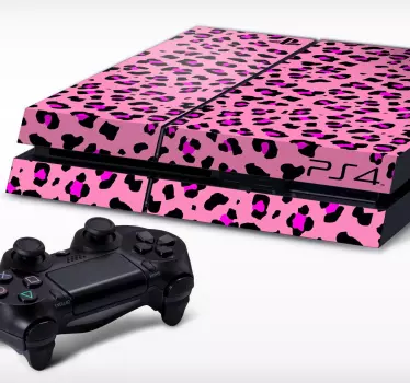 Roze panterprint voor de PS - TenStickers