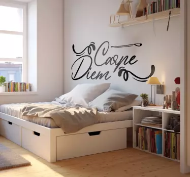 Pluk de dag Motivatie muursticker - TenStickers