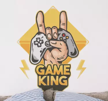 PS sticker game koning - TenStickers