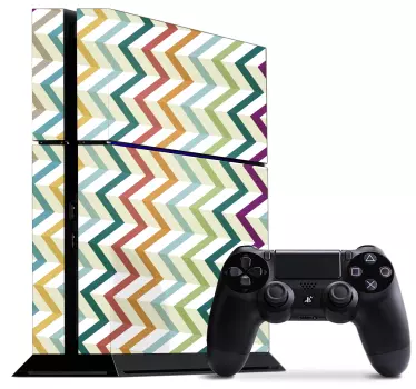 Ps4 sticker chevronpatroon stijl - TenStickers