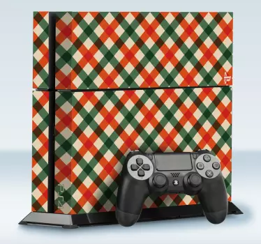 Ps4 sticker dynamische geometrische samenstelling - TenStickers