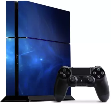 Ps4 sticker galactisch blauw thema - TenStickers