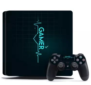 Ps4 sticker gamer hartslag - TenStickers