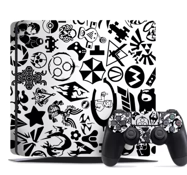 Ps4 sticker gamer iconen verzameling - TenStickers