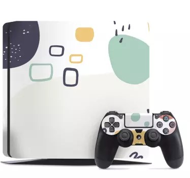 Ps4 sticker geometrische patronen - TenStickers