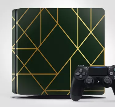 Ps4 sticker geometrische vormen patroon - TenStickers