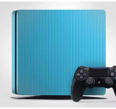 Ps4 sticker gestreept blauw patroon - TenStickers
