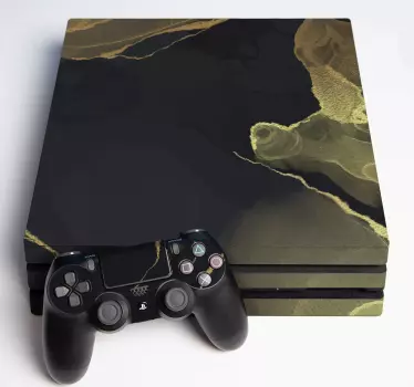 Ps4 sticker gouden aderen patroon - TenStickers