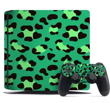 Ps4 sticker groene dierenprint - TenStickers