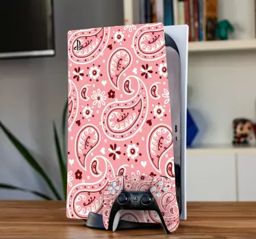 Ps4 sticker in paisley stijl - TenStickers
