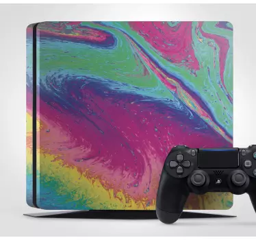 Ps4 sticker kleurrijk draaipatroon - TenStickers